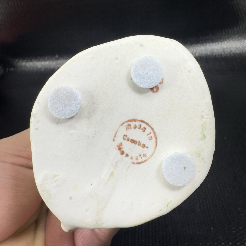 Vintage Czech Pottery Parrot Bird Vase Flower Frog Porcelain Figurine Rattles - Picture 7 of 9